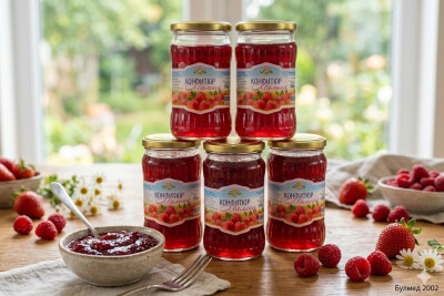 Стек Конфитюр от Малина (6 броя х 360 гр) – 60% Истински Плод Стек Конфитюр от Малина (6 броя х 360 гр) – 60% Истински Плод