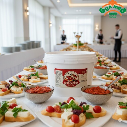 Домашна Едросмляна Лютеница 3 кг за Кетъринг и HORECA